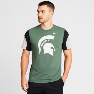 EUC Nike “The Nike Tee” Michigan State Spartans Colorblock T-Shirt – Size M W76